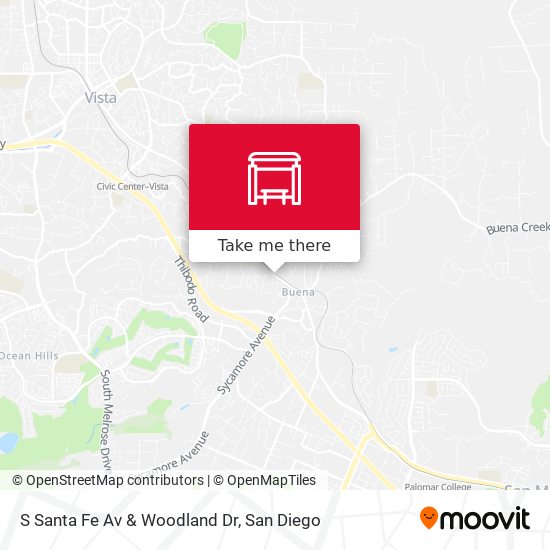 Mapa de S Santa Fe Av & Woodland Dr