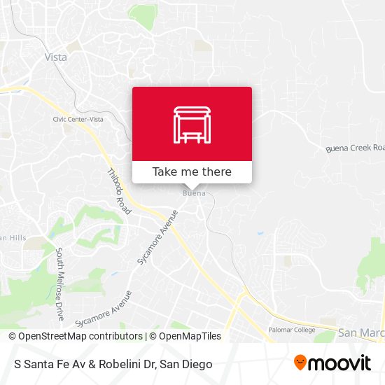 Mapa de S Santa Fe Av & Robelini Dr