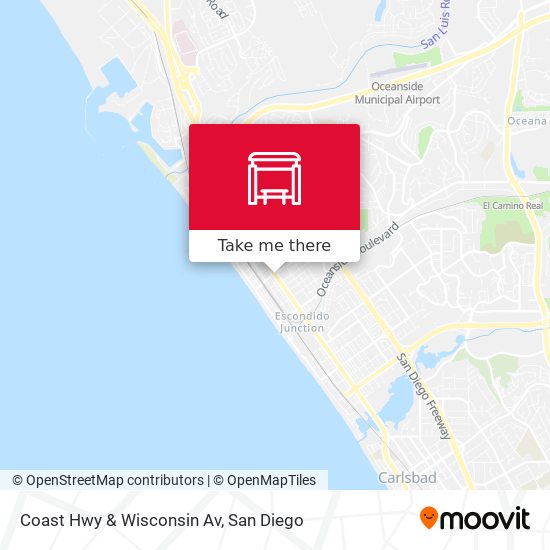 Coast Hwy & Wisconsin Av map