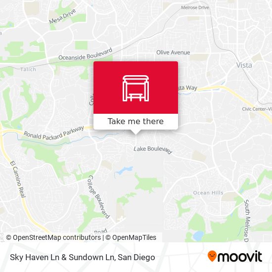 Sky Haven Ln & Sundown Ln map