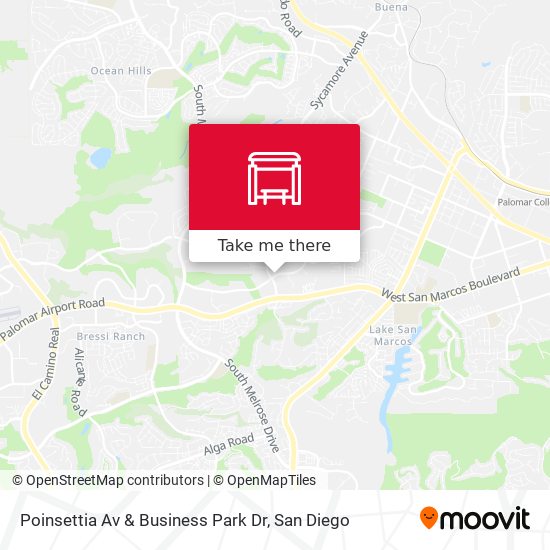 Mapa de Poinsettia Av & Business Park Dr