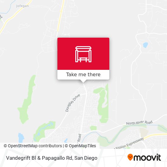 Vandegrift Bl & Papagallo Rd map