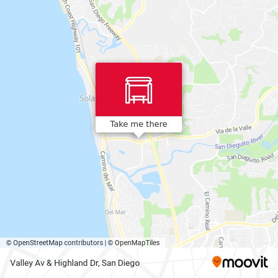 Mapa de Valley Av & Highland Dr