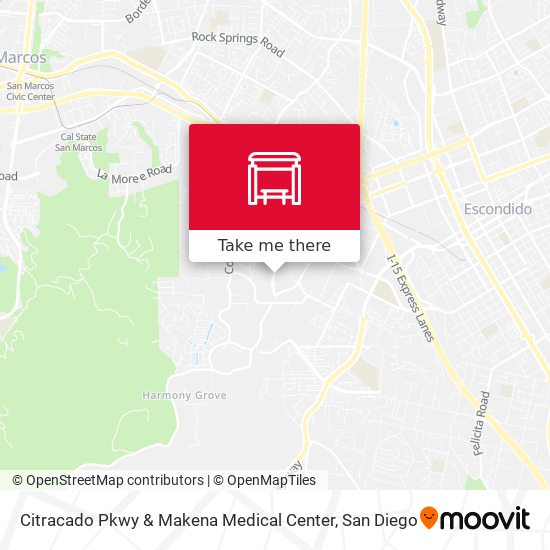 Citracado Pkwy & Makena Medical Center map