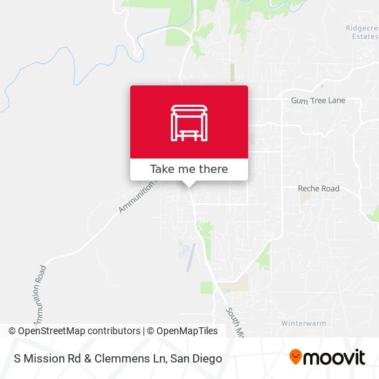 Mapa de S Mission Rd & Clemmens Ln