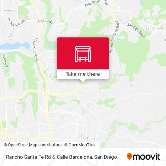 Mapa de Rancho Santa Fe Rd & Calle Barcelona