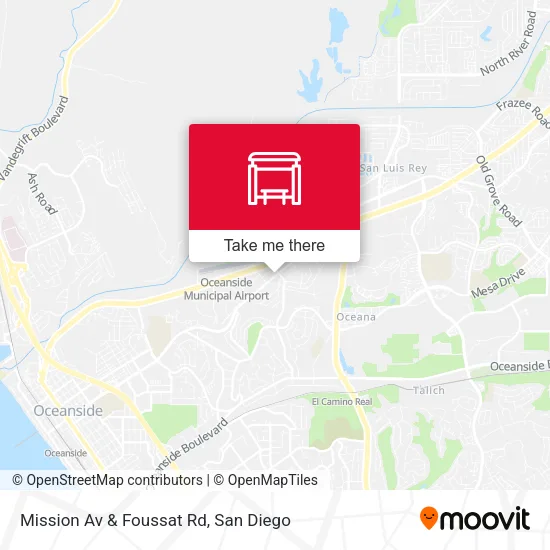 Mission Av & Foussat Rd map