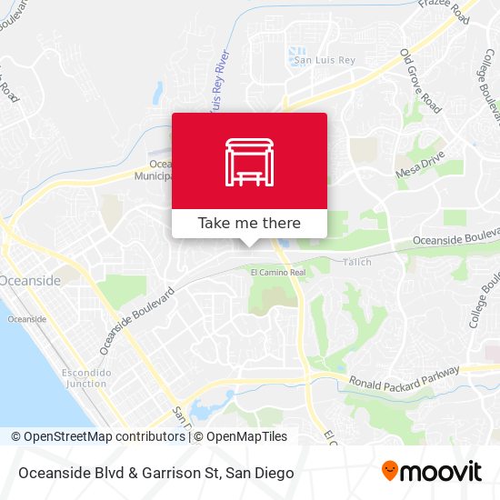 Oceanside Blvd & Garrison St map