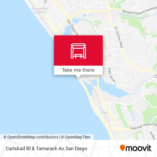 Mapa de Carlsbad Bl & Tamarack Av