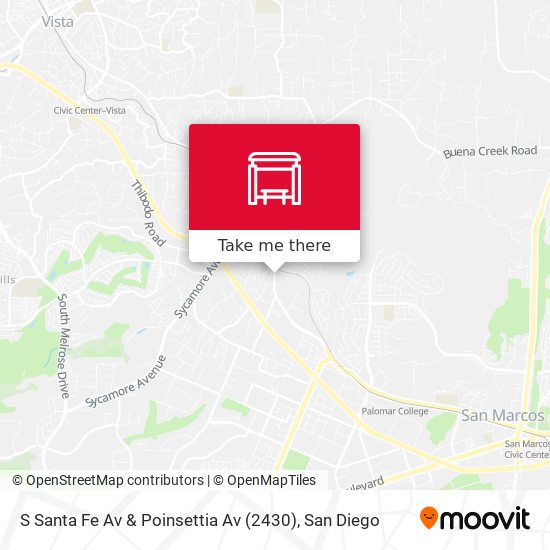 S Santa Fe Av & Poinsettia Av (2430) map