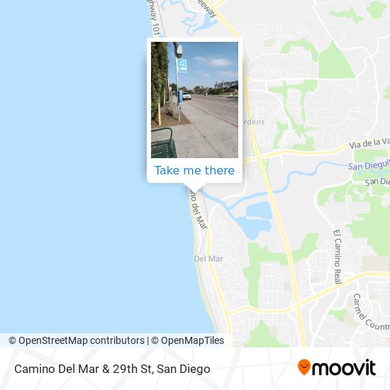 Camino Del Mar & 29th St map