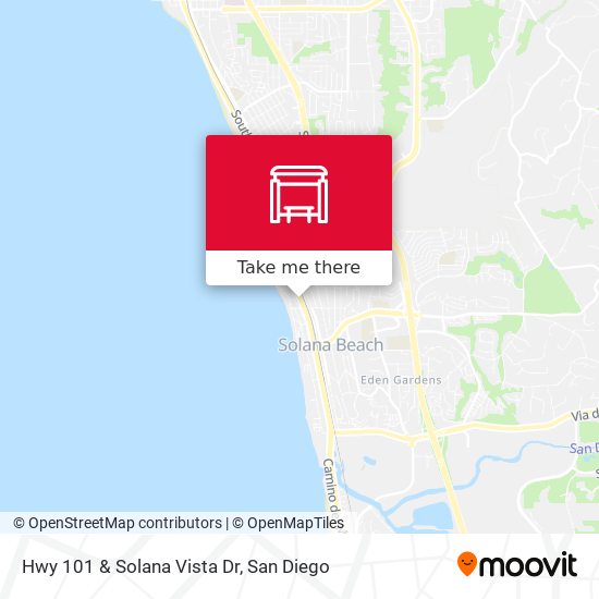 Hwy 101 & Solana Vista Dr map