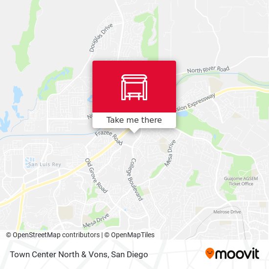 Mapa de Town Center North & Vons