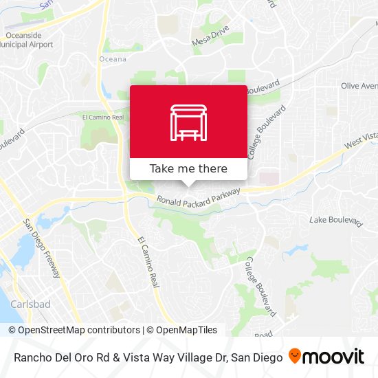 Mapa de Rancho Del Oro Rd & Vista Way Village Dr