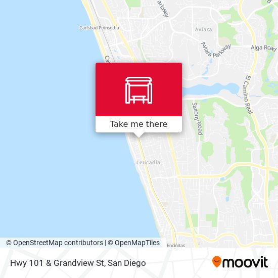 Hwy 101 & Grandview St map