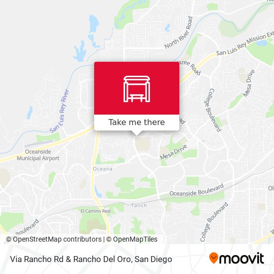 Mapa de Via Rancho Rd & Rancho Del Oro