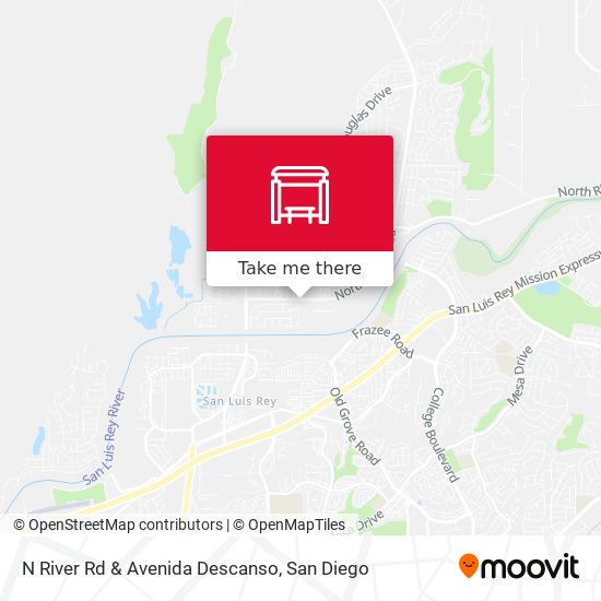 N River Rd & Avenida Descanso map
