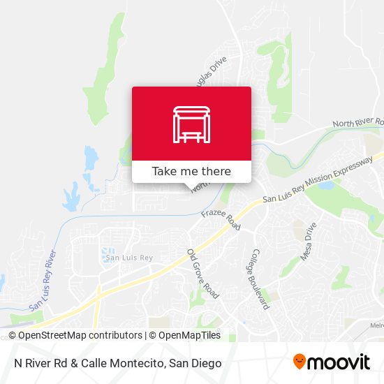 N River Rd & Calle Montecito map