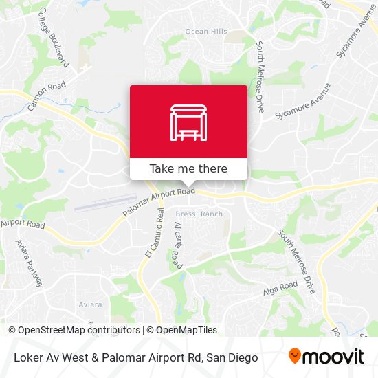 Loker Av West & Palomar Airport Rd map
