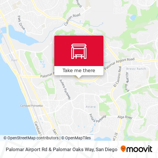 Palomar Airport Rd & Palomar Oaks Way map