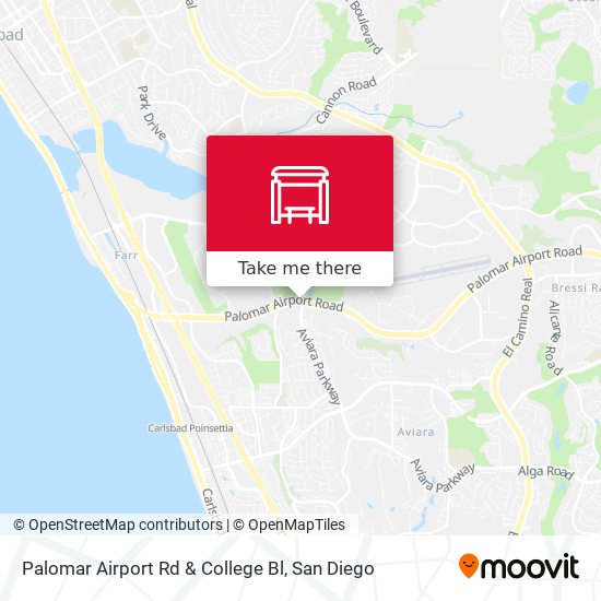 Mapa de Palomar Airport Rd & College Bl