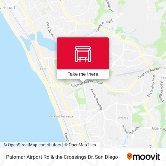 Palomar Airport Rd & the Crossings Dr map