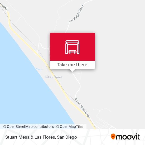 Stuart Mesa & Las Flores map