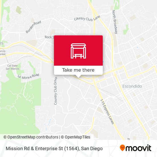 Mission Rd & Enterprise St (1564) map