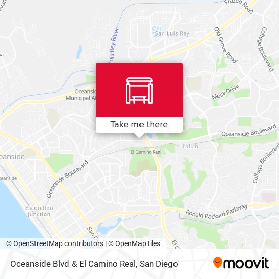 Mapa de Oceanside Blvd & El Camino Real
