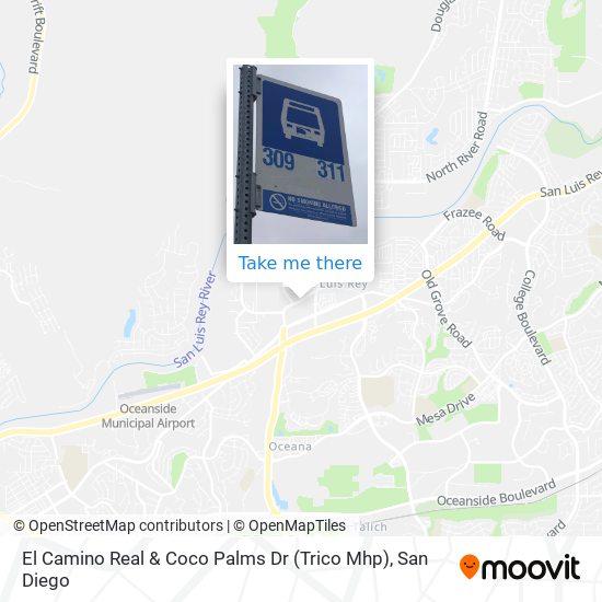 El Camino Real & Coco Palms Dr (Trico Mhp) map