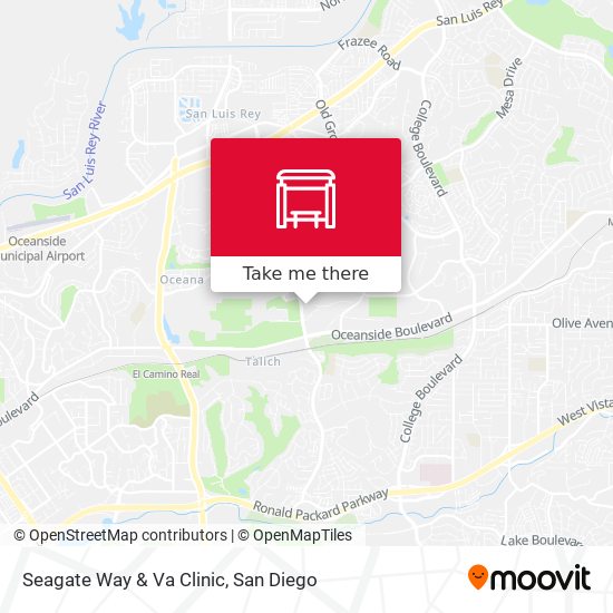 Seagate Way & Va Clinic map