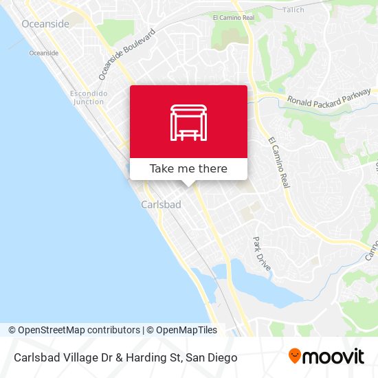 Mapa de Carlsbad Village Dr & Harding St