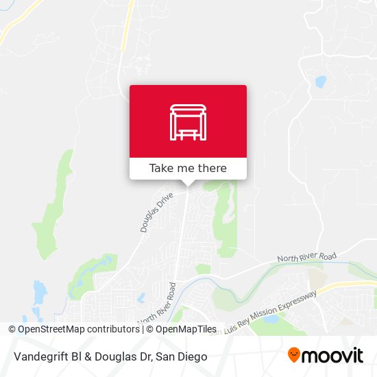 Vandegrift Bl & Douglas Dr map