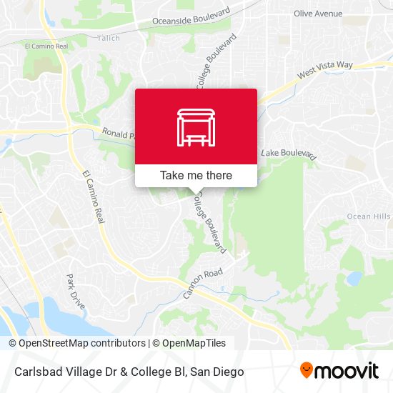 Mapa de Carlsbad Village Dr & College Bl
