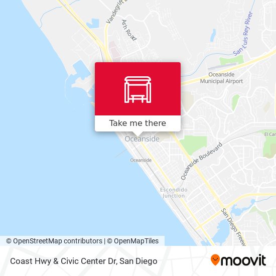 Coast Hwy & Civic Center Dr map