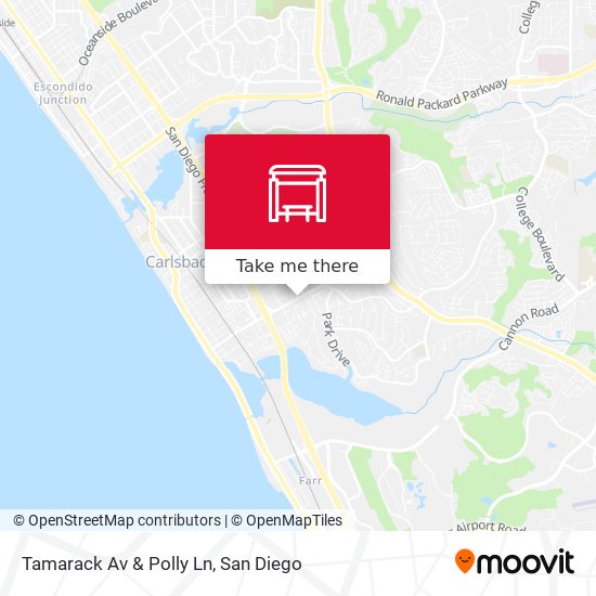 Mapa de Tamarack Av & Polly Ln