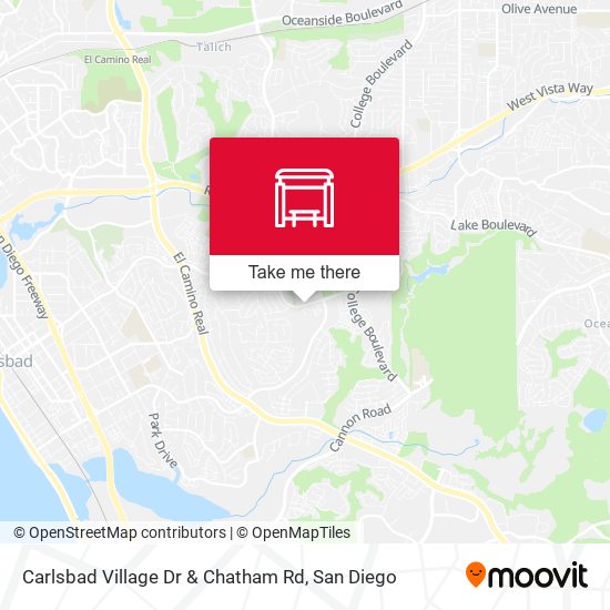 Mapa de Carlsbad Village Dr & Chatham Rd