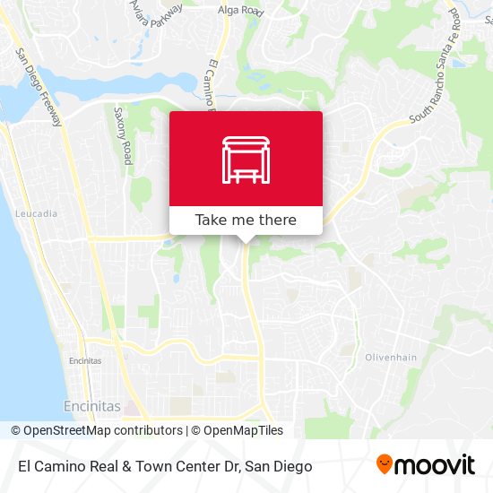 El Camino Real & Town Center Dr map