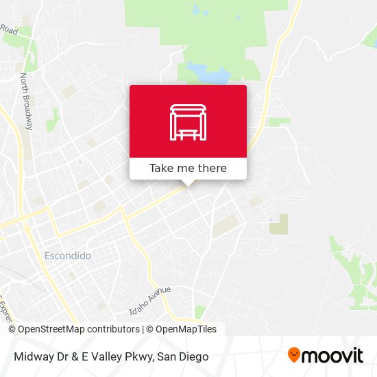 Midway Dr & E Valley Pkwy map