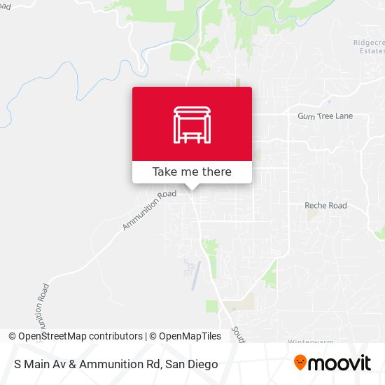 S Main Av & Ammunition Rd map