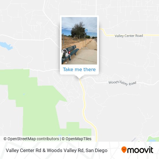 Mapa de Valley Center Rd & Woods Valley Rd