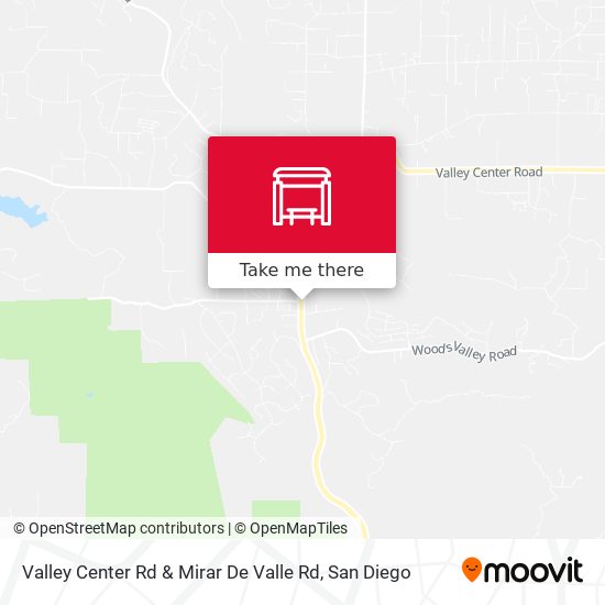 Valley Center Rd & Mirar De Valle Rd map