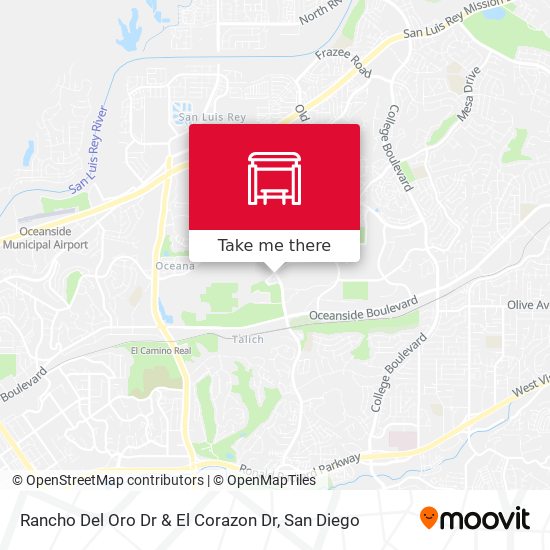 Mapa de Rancho Del Oro Dr & El Corazon Dr