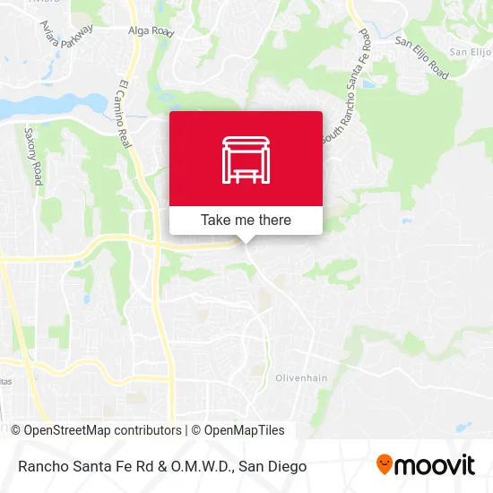 Rancho Santa Fe Rd & O.M.W.D. map