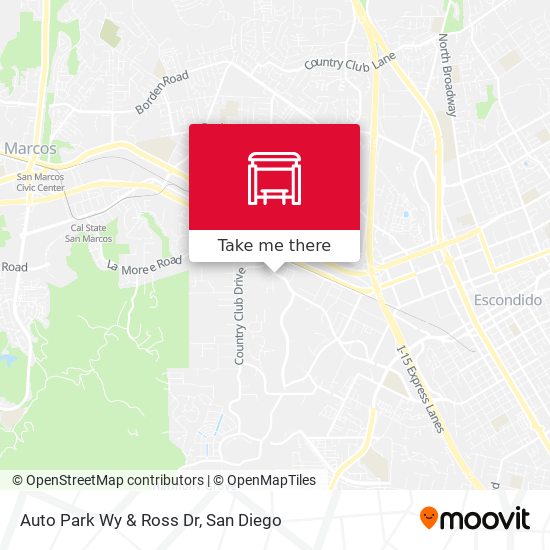 Auto Park Wy & Ross Dr map