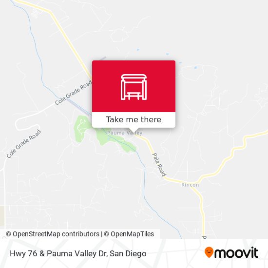 Mapa de Hwy 76 & Pauma Valley Dr
