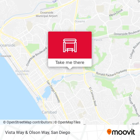 Mapa de Vista Way & Olson Way