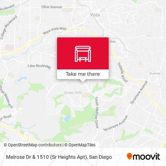Melrose Dr & 1510 (Sr Heights Apt) map