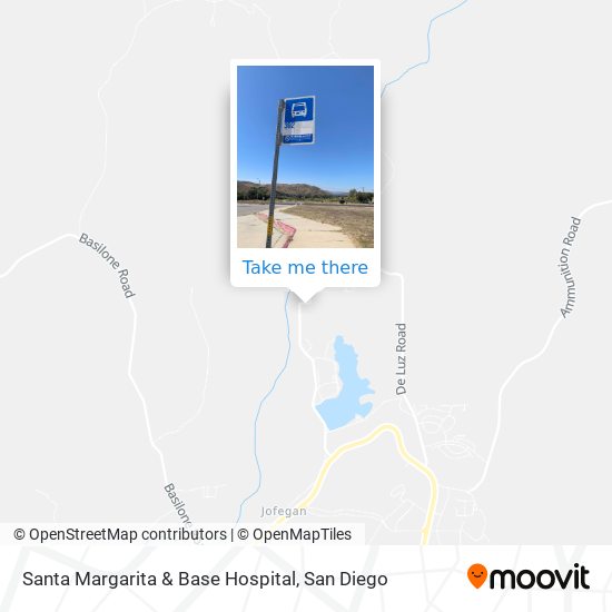 Santa Margarita & Base Hospital map