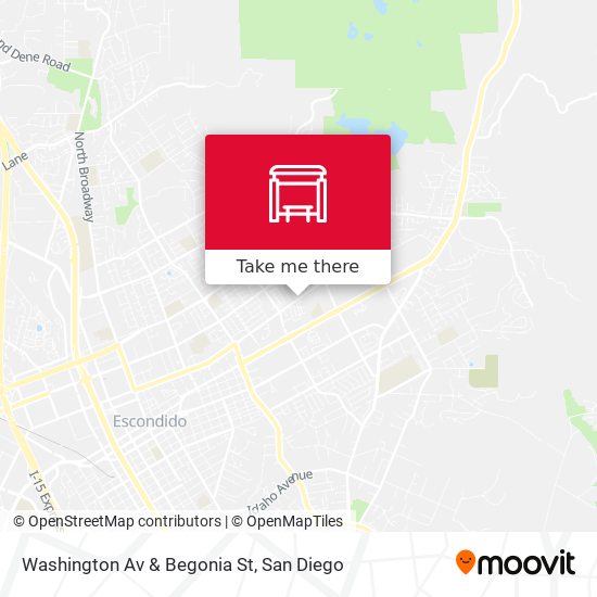 Mapa de Washington Av & Begonia St